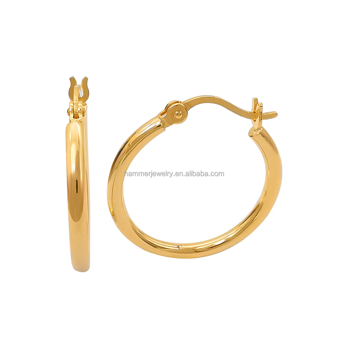Solid Gold Hoop Earrings 18 Carat Gold Earrings Price Solid Gold