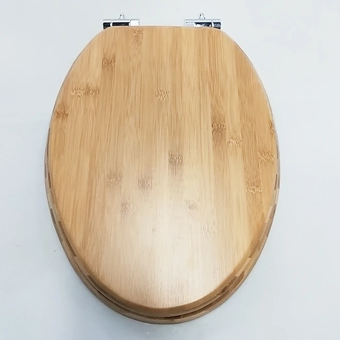 Bofan Bamboo Material Eco Friend Elongated Universal Shape Toilet Seat