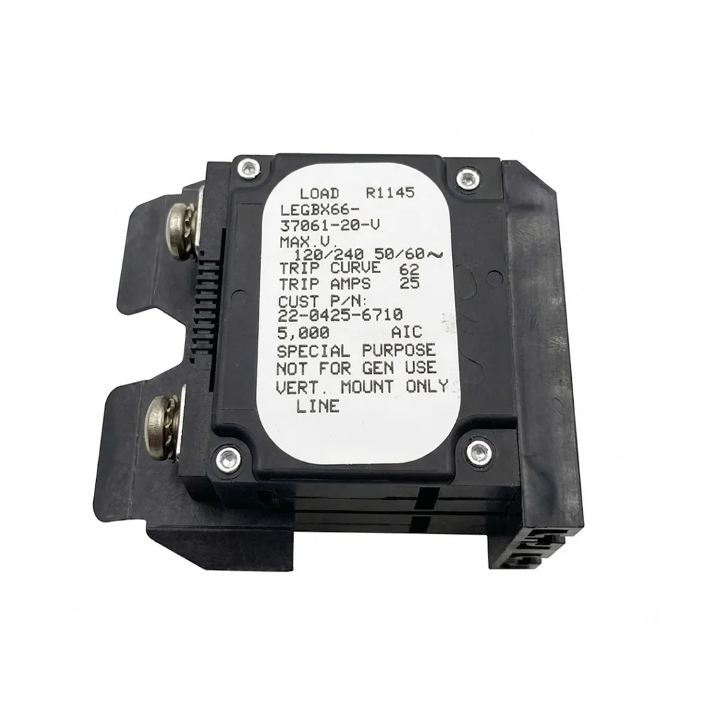 LEGBX66-37061-20-V Magnetic Hydraulic Circuit Breaker 2 Pole 20A Rocker Panel Mount Protector