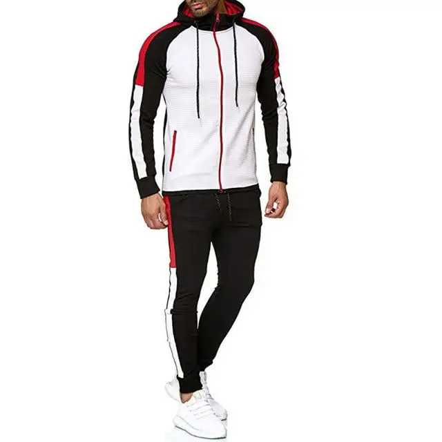 Wholesale Customized full Sleeve Men's Adults latest design slim fit jogging running tracksuits for men MK-TS-6357