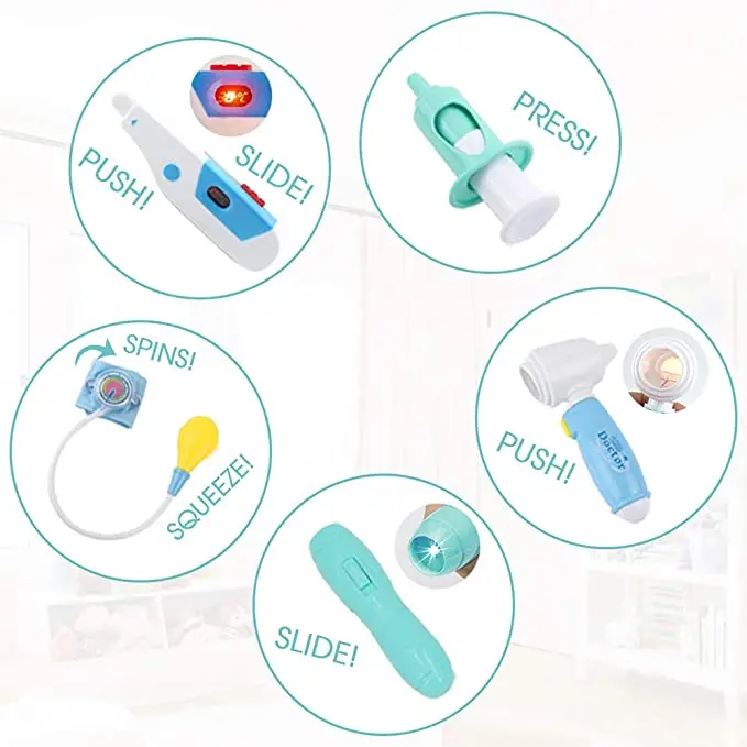 Докторские наборы, 48 шт., Детский комплект медицинских чехлов для переноски, игрушки, набор докторских игрушек для детей