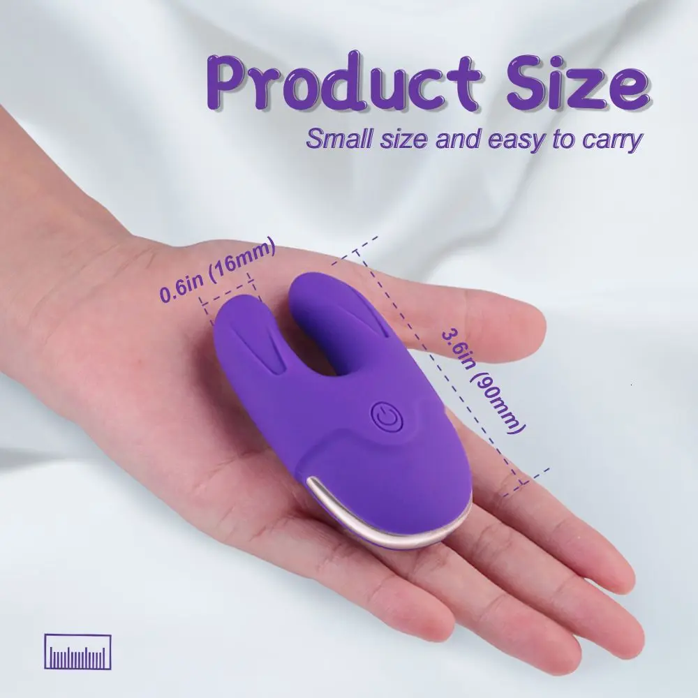 Double Motor Clitoris and Vagina Female Masturbator 7 Speed Magnetic USB  Charging Couple Flirting Rabbit Nipple Clamp Vibrator