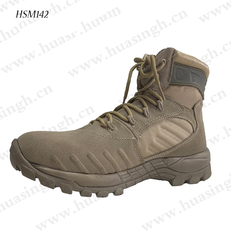 LXG,outdoor Training Rip Resistant military Desert Boots for Sale 6'' Inch Natural Suede Leather Upper Strong Combat Shoes HSM142