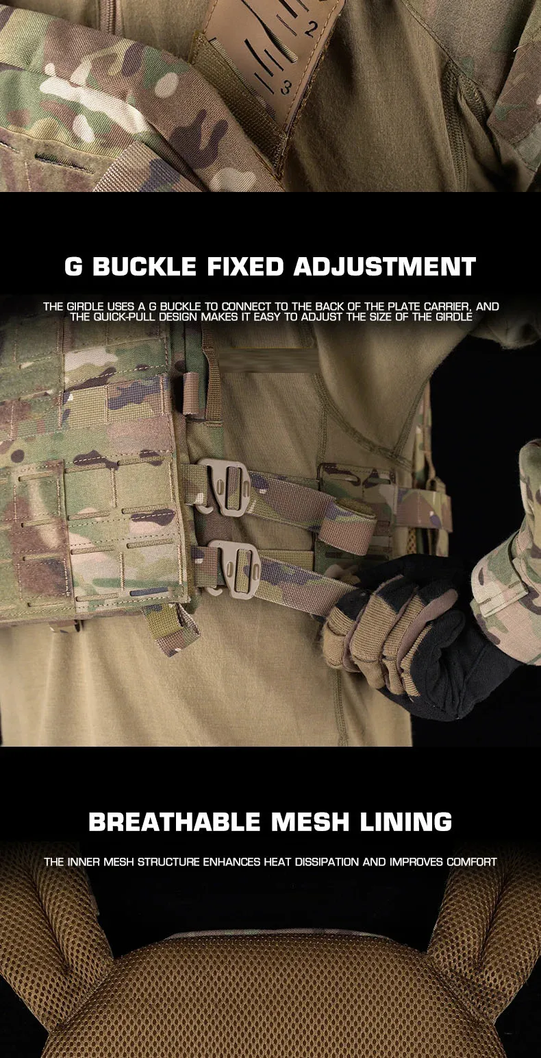 Quick Release Kz Plate Carrier Breathable Cs Sport Vest Fit For 10x12 ...