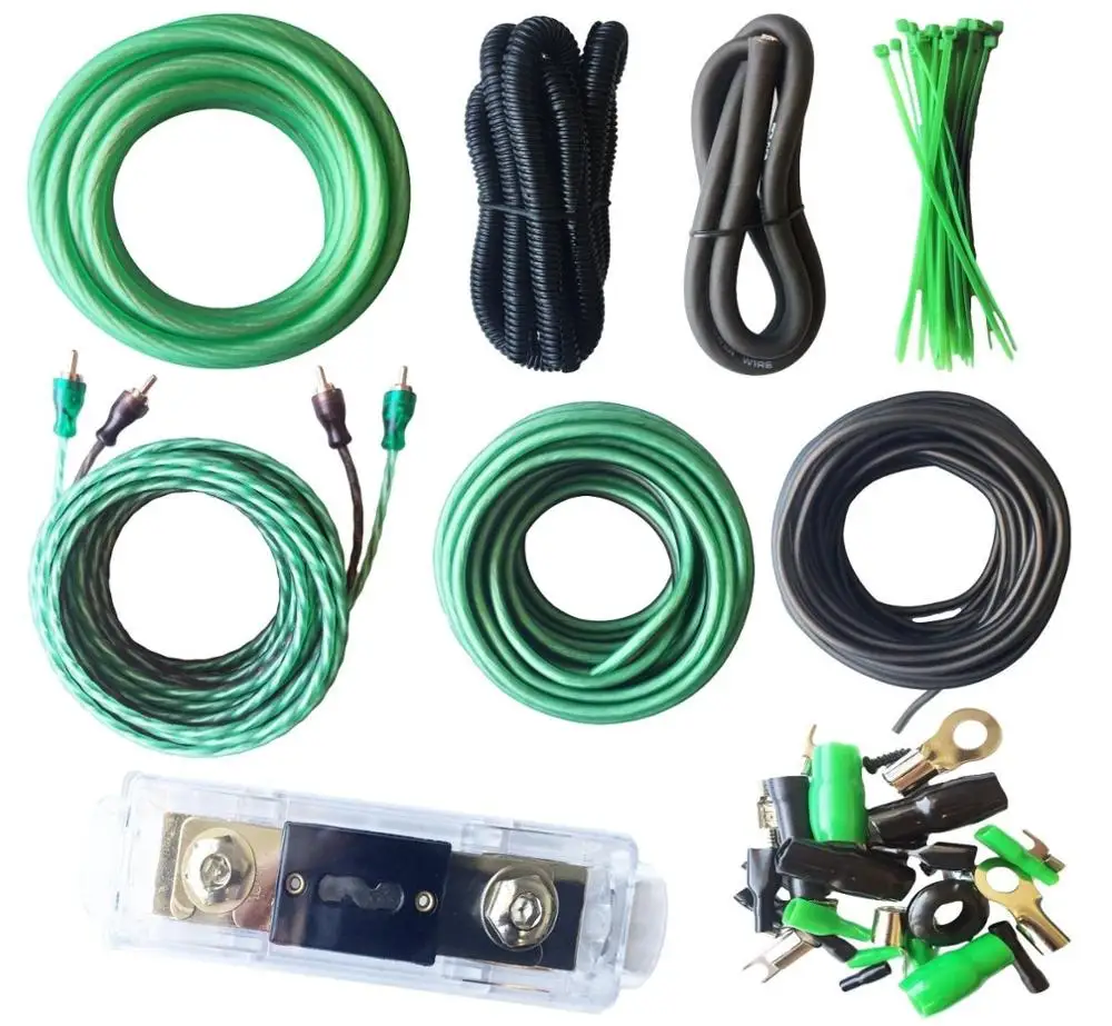 OFC Installation  Wiring Kit 4GA Amplifier Wiring Kit Car AMP Wiring Kits Car Audio Accessories