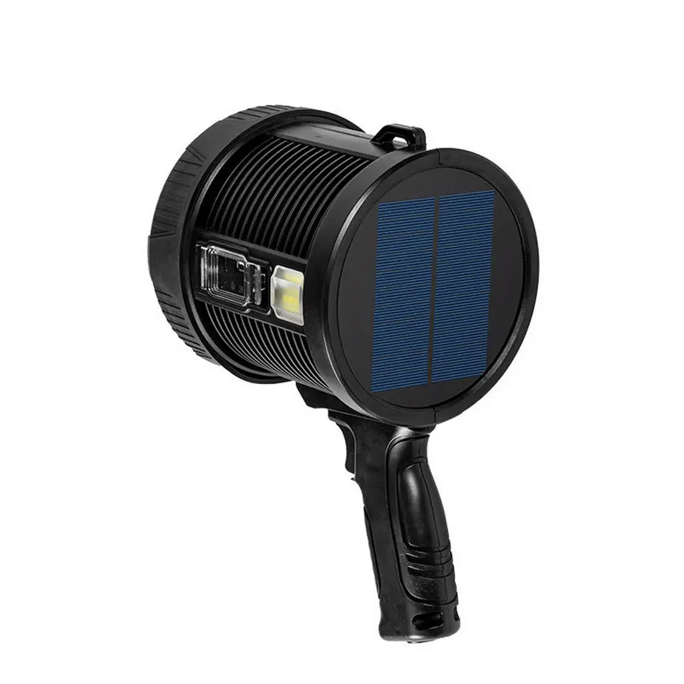 Waterproof Handheld Strong Light Searchlight Built-in Battery Spotlight for Fishing Hunting Patrol Light