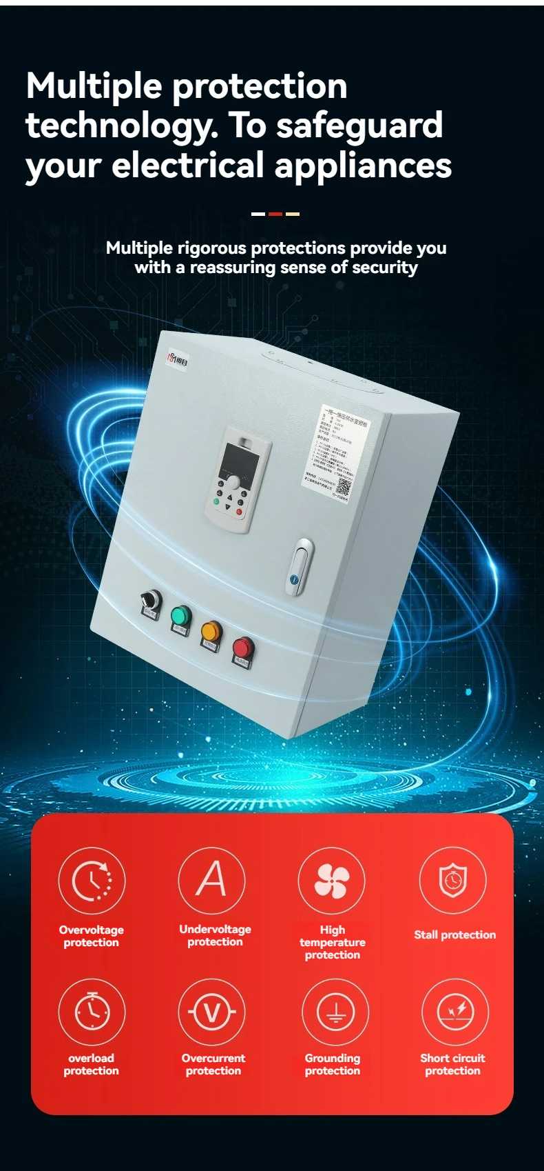 790 Inverter Variable Frequency VFD 1.5KW-22KW 220V/380V for Water Supply for Tank Single Three Phase 750W