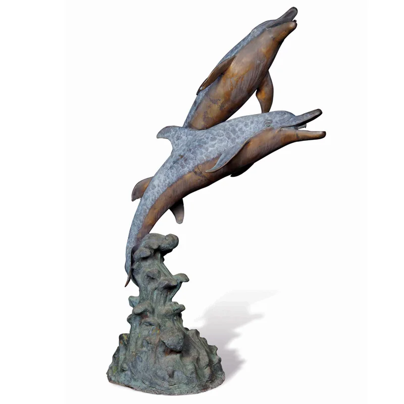 Search Result for Bronze Fountains - Two Dolphins Bronze Fountain