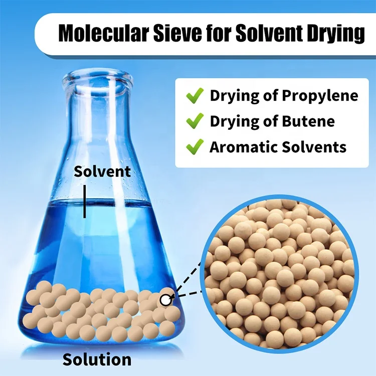 Molecular Sieve 13X for air Purification Odor Removal Zeolite 13x Adsorbent for Co2 and H2s Removal From Liquefied Petroleum Gas