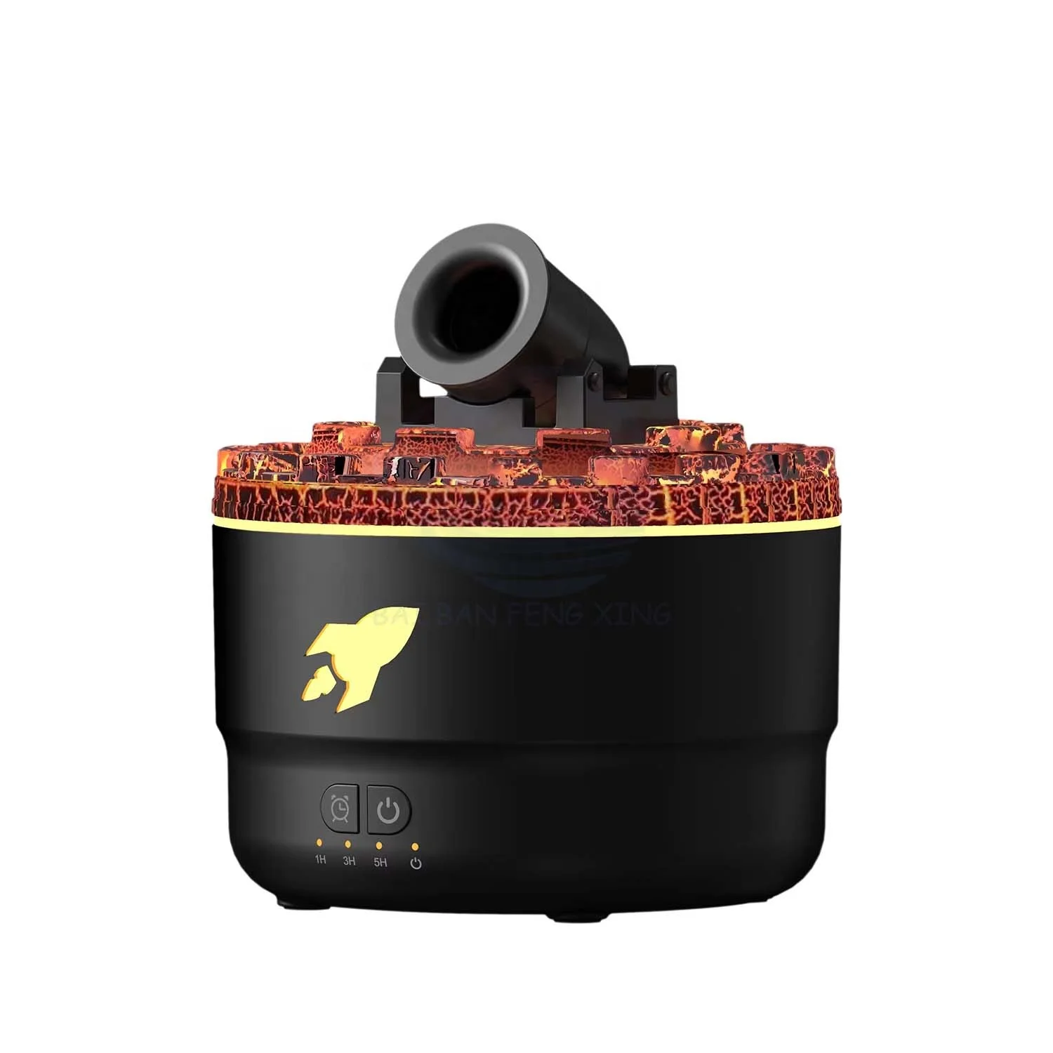 Creative Turret Aromatherapy Machine Convenient Home Bedroom Seven-colour Anti-true Flame Ambient Light Large Spray Humidifier 3