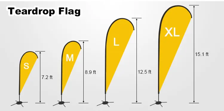 Custom feather outdoor flag for promotion custom advertising outdoor beach flags