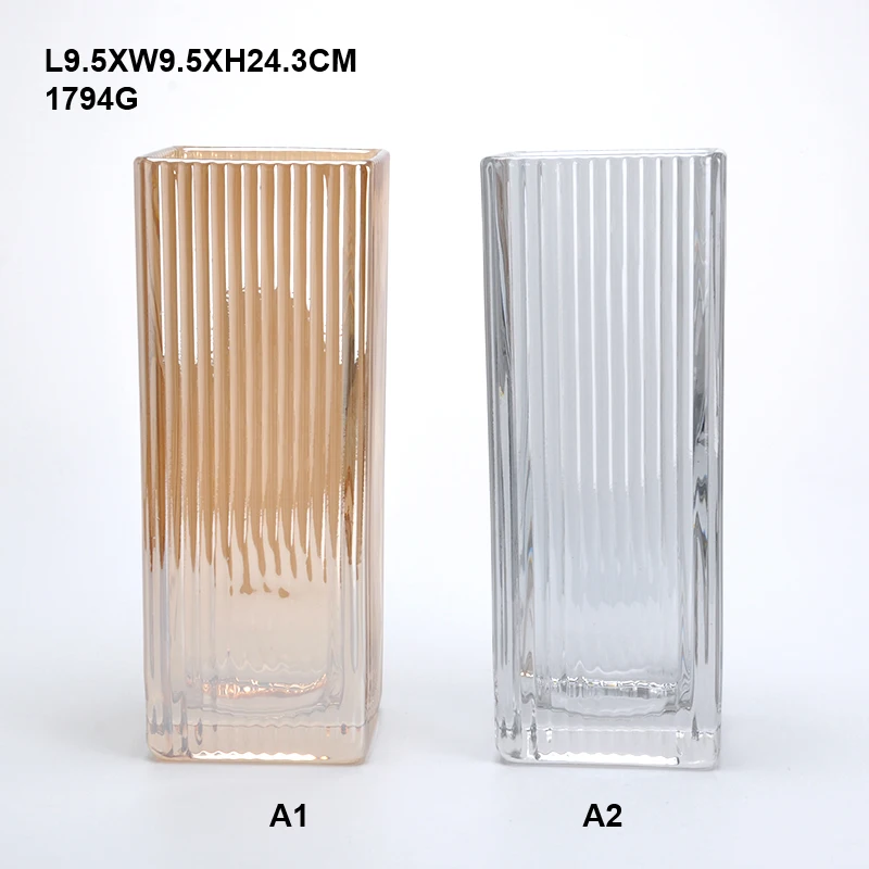 Bud Vases Glass Set, Clear Small Serene Spaces Living Vase Set of 6 for Centerpieces Home Decor glass vases cylinder clear