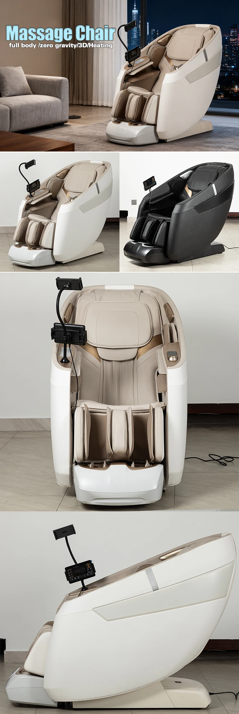 odm  new design zero gravity bed full body luxury hightech chairs sl track electric ai smart best 2025 deluxe massage chair-6