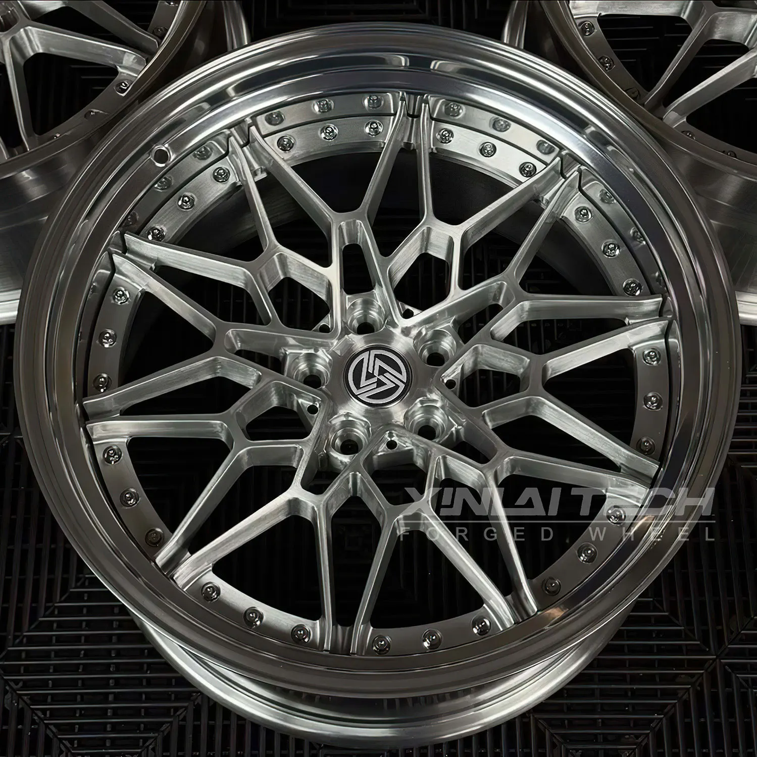 Custom Forged Chrome Plated Mesh Rims Deep Dish Beadlock for BMW M2 M4 M8 Porsche 911 Audi RS5 Mercedes AMG 5x120 5x112 5x114.3 - Image 2