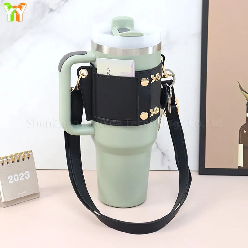 Vintage Rose Insulated Water Bottle Carrier - Neoprene Drawstring Holder With Adjustable Strap For Hiking, Gym, Travel - View #7
