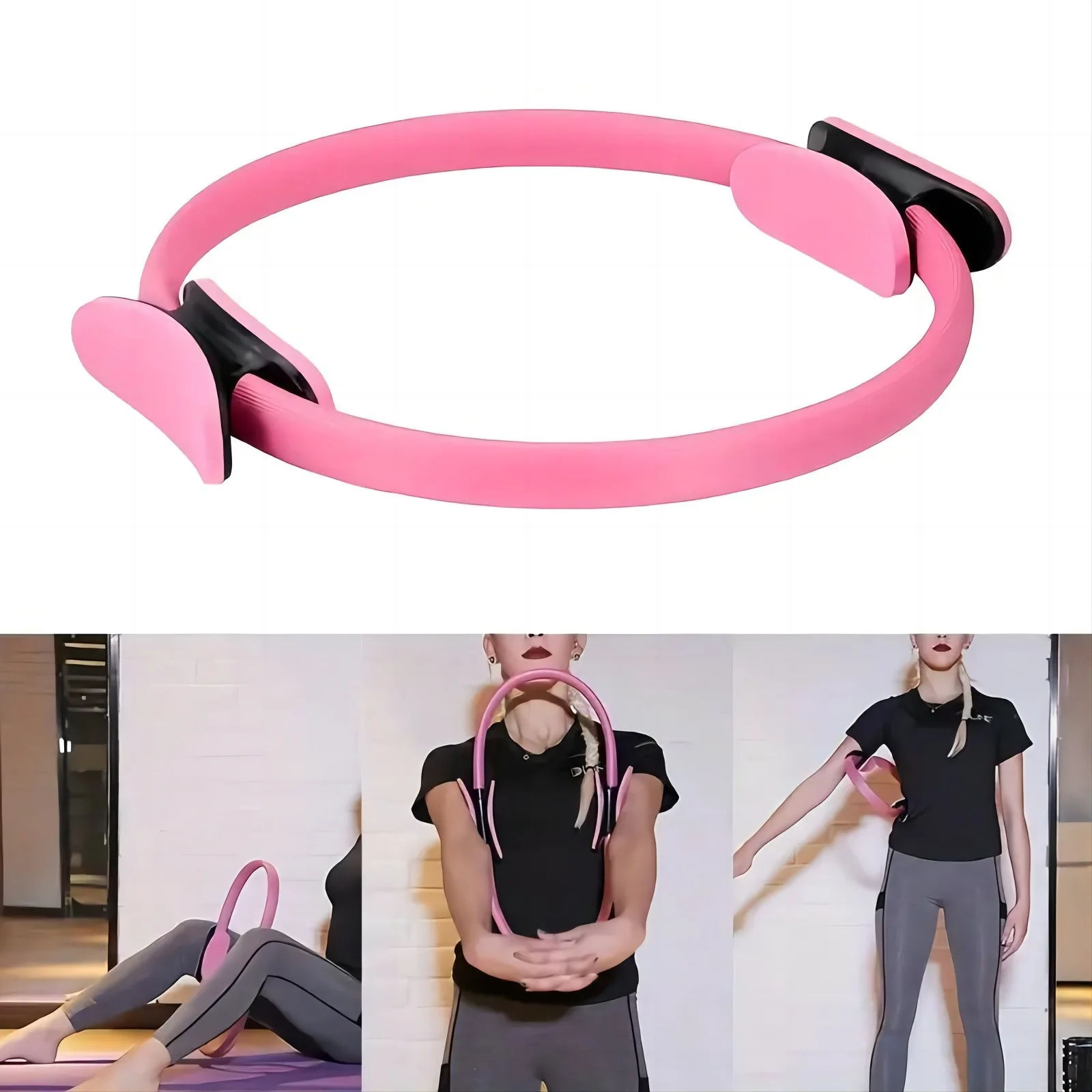 Pilates Ring Pilates Equipment, Magic Circle, Lightweight for Home Gym Yoga Core & Thigh Workout Yoga Accessory