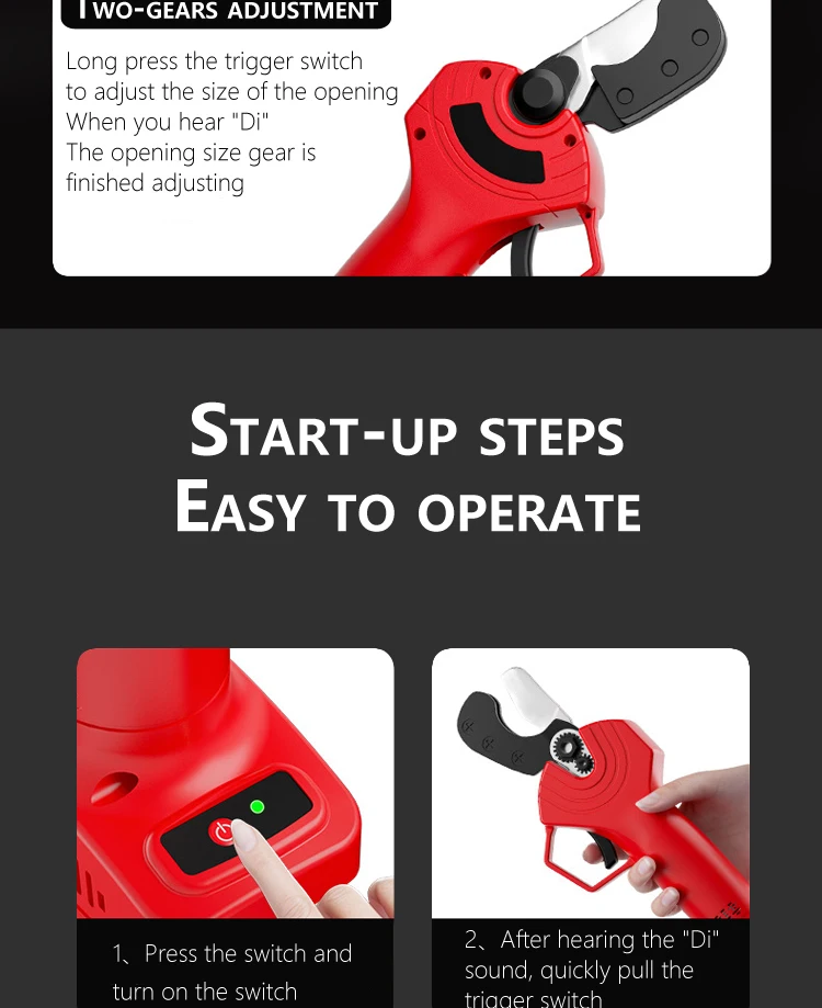 Electric Water Pipe Cutter With Rechargeable Lithium Battery