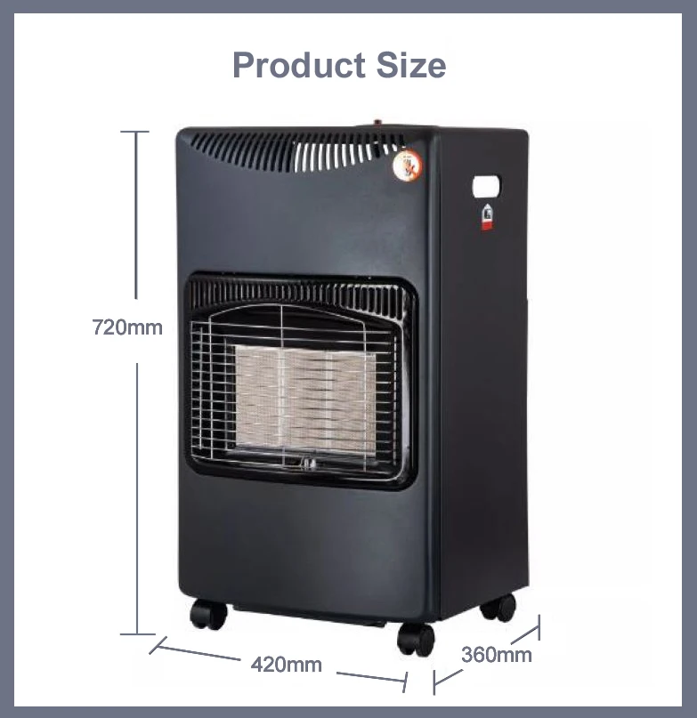 Best Seller Portable Gas Room Heater With Antitilt Flameout