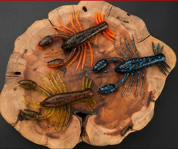 Cheery 8cm 8.7g Silicone Floating Multi-Leg Shrimp Lure for Carp & Saltwater Fish-Fly Fishing Soft Bait Without Hooks – Soft Lure – view 5