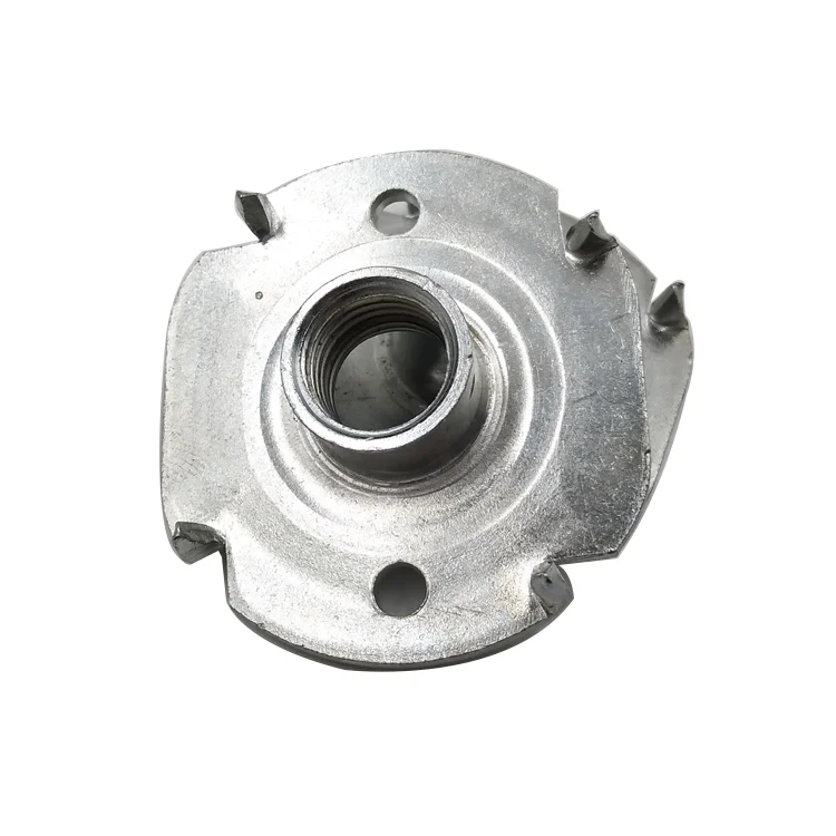 Steel Zinc Plated Size Reference Four Claws Nut for Furniture Hardware T Nuts