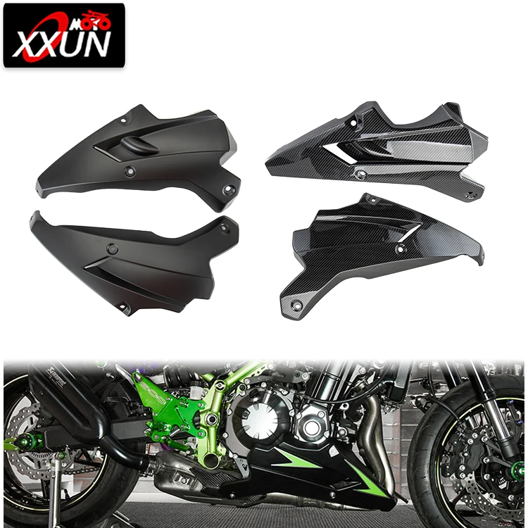 Fayedenicy Moto Bellypan Belly Pan Moteur Spoiler Panneau inférieur carénage Capot Cadre Kit Protection pour 2017 2018 2019 Kawasaki Z900 ZR900 Z ZR 900 17-19(Blac