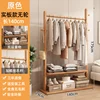 Standard 140mm solid wood coat rack in natural wood color