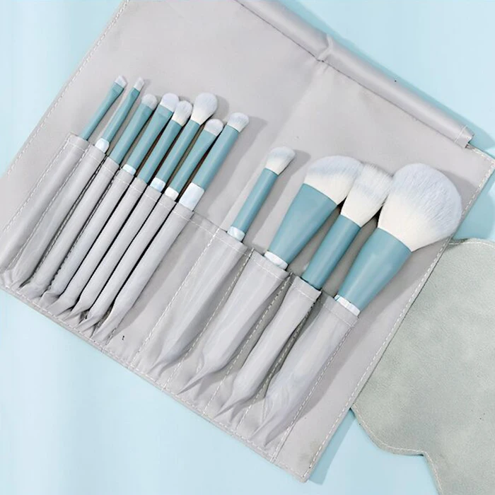 Professional 11pcs Pink Black Makeup Brushes Set Cosmetic Single Blush