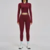 coat+bra+pants red