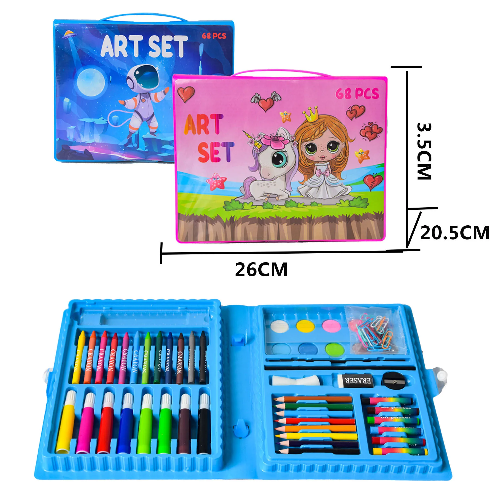 Custom Professional Children Kids Art Set Art Plastic Art Case Art Kit -  China Stationery Product, Ecofriendly