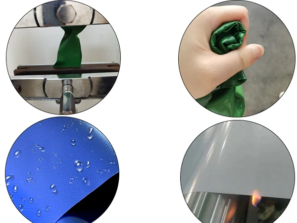 DERFLEX ПВХ покрытая полиэфирная ткань брезент для портативного резервуара