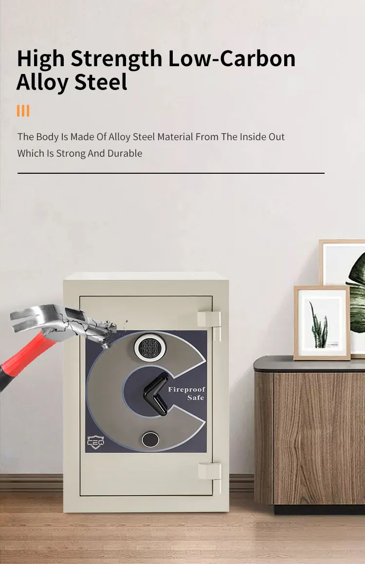 CEQSAFE 2 Hour Fire Proof Safe Box Cajas De Seguridad Coffre Fort Large Fireproof Safe for Home Digital Safe details