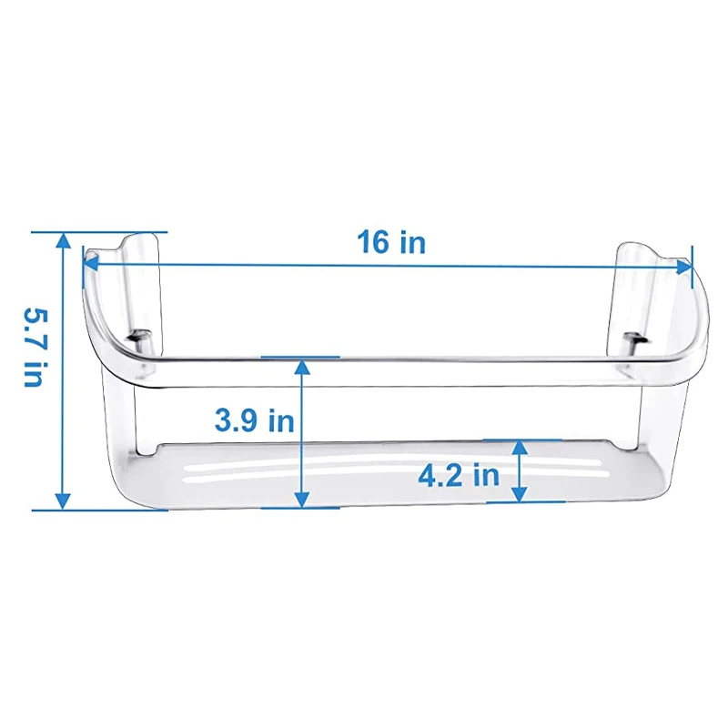 High Quality Refrigerator Parts Refrigerator Door Bin Shelf Replacement 242126602(2 PACK) details