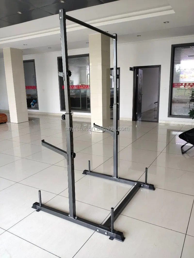 2 In1 Power Rack Weight Lifting Squat Stand Strength Training Home Gym