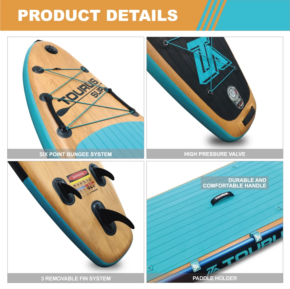 For TOURUS OEM Inflatable Stand-Up Paddleboard for Water Sports SUP Board for Surfing & Surfboard Sales