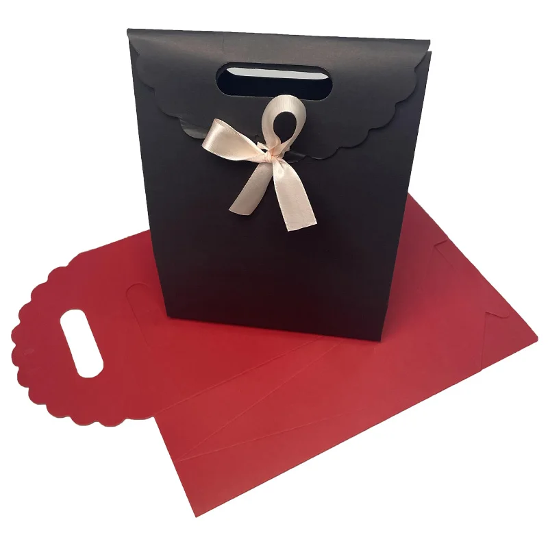 Luxurious Gift Paper Bag Party Packaging Bags Flip Cover Paper Bag With