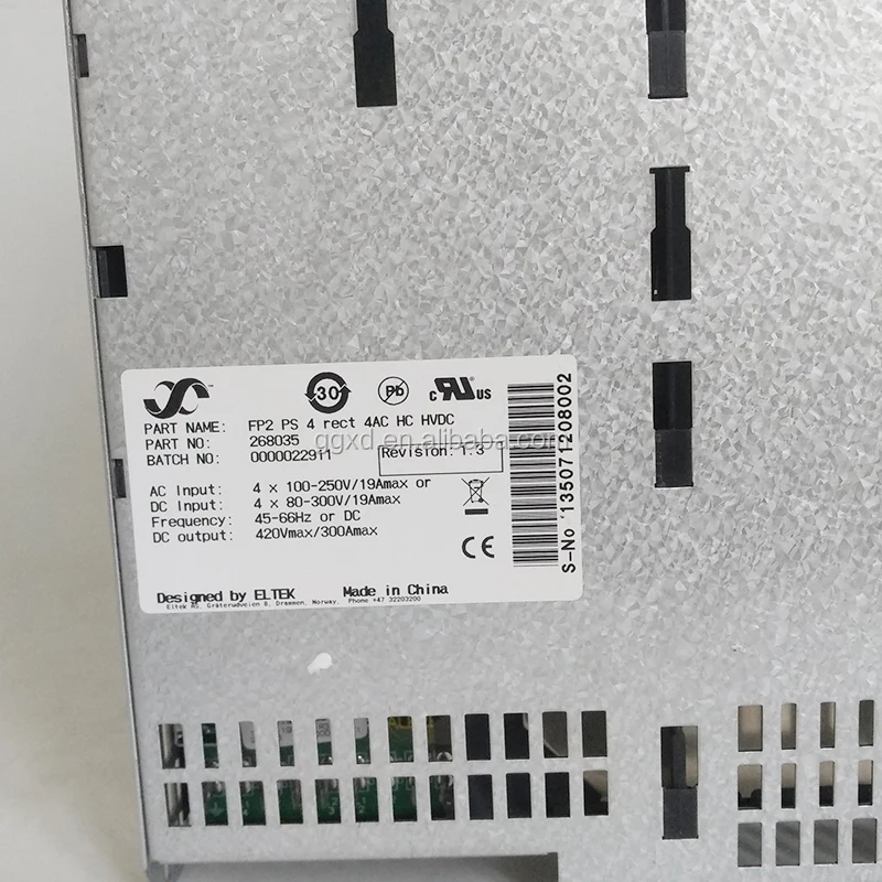 Eltek Flatpack2 Power Supply System Frame FP2 PS 4 RECT 4AC