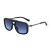 C7 Noir Gun Métal Cadre Gris Bleu