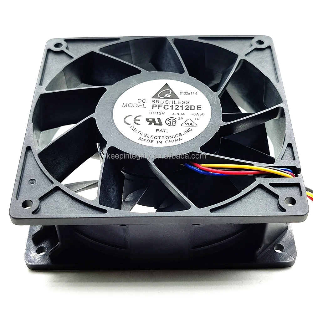 Stock New PFC1212DE 4pin PWM fan 12038 DC 12V 4.8A 12cm Control Cooling ...