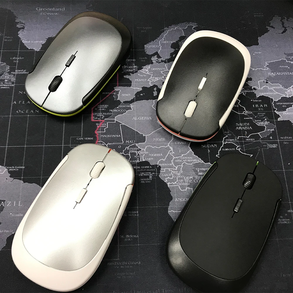 Wireless Mouse Smooth Optical Gaming Mouse Mini Ultra Slim Wireless Usb Receiver Changeable 1600DPI