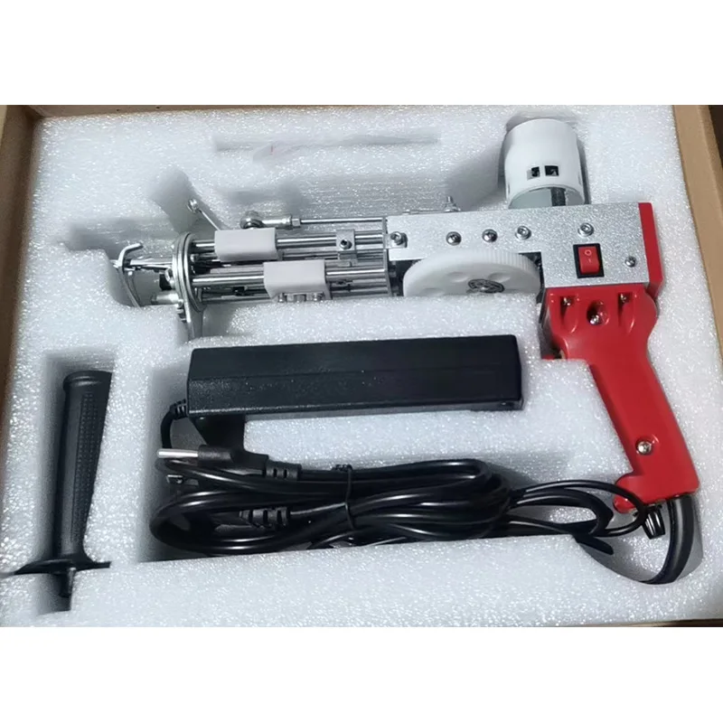 Pistola Elettrica Per Tappeti Tufting Gun 2 In 1 - Macchina Per Ricamo Industriale Con Taglio E Ciclo Regolabile 5-40 Punti/sec, 110V-240V