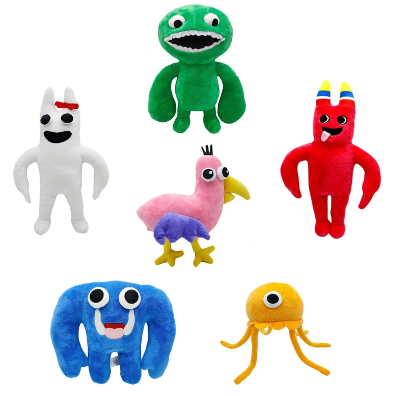 Conjunto de 6 peças de presente para fãs de brinquedo de pelúcia Garten Of  Banban, 2023 novo jogo de terror de 10 polegadas, animais de pelúcia de