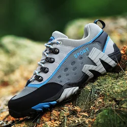 Оптовая продажа Amazon Новые Большие размеры Мужские Женские походные дышащие легкие матовые походные туфли