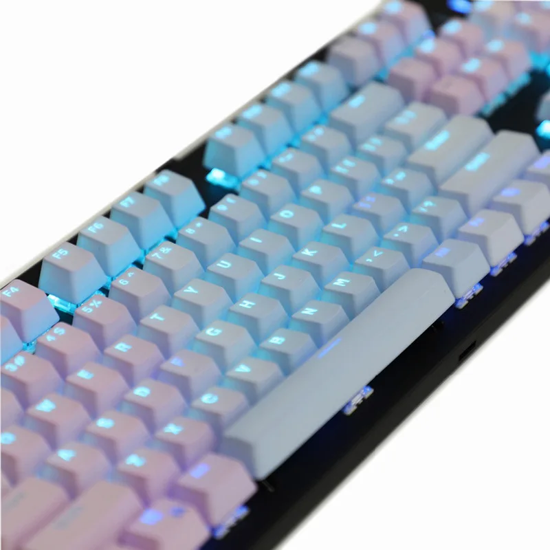 Amazon.co.jp: キーキャップ、PBT グラデーションレインボー