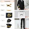 Black coat+Pants+Shirt+5 accessories