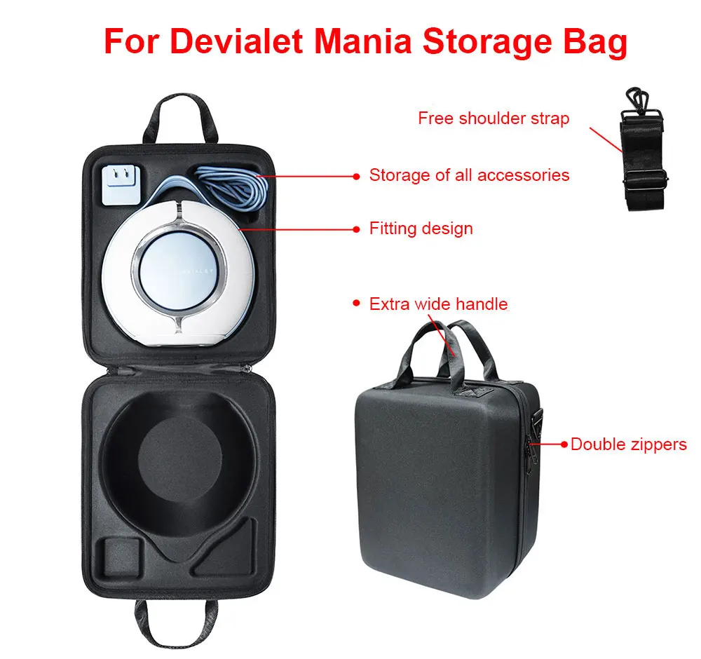 Laudtec YXB04 Protective Eva Hard Case Waterproof Bluetoothes Wireless Bluetooth Speaker Bag For Devialet Mania supplier