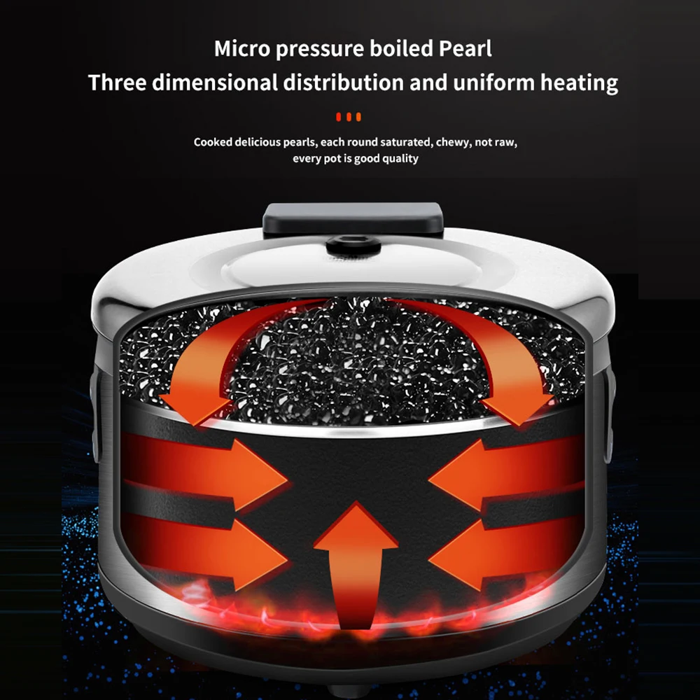 Commercial Big Capacity Automatic Bubble Tea Boba Ball Cooking Machine Tapioca Pearl Cooker