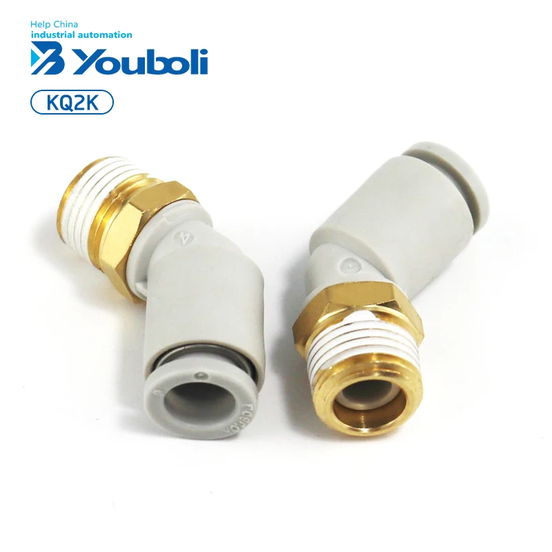 YouBOLI KQ2K serie Quick Connector Adapter angolo di 45 gradi plug-in vendita a caldo nuova versione