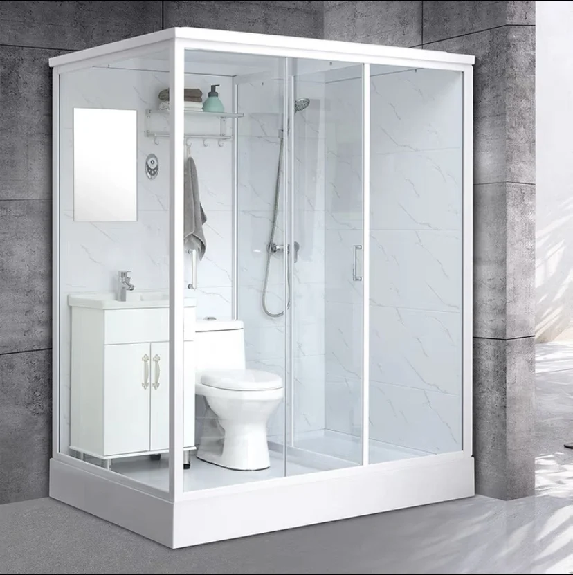 Bathroom Unit Prefabricated Shower With Wc Toilet Integral Bathroom