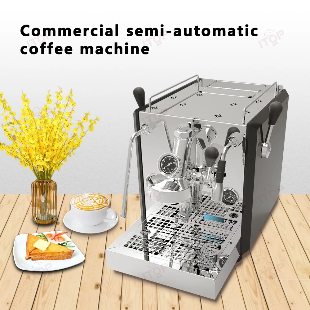 Pid Control E61 Brew System Double Boiler Espresso Coffee Machine Commercial Coffee Machine Coffee Maker
