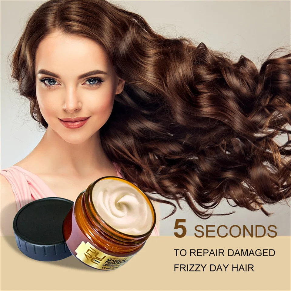Hot selling 5 Seconds Repair Damaged Hair Magical Treatment Mask Organic Keratin Collagen Soft Smoothing Nourishing Hair Mask
